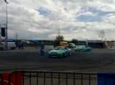 Nissan Skyline Drift hits model during Bodensee Tuning Show Nissan Skyline Drift hits model during Bodensee Tuning Show