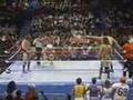 andre the giant & rude vs duggan & ultimate warrior 1/2