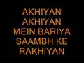 Akhiyan-niche-video