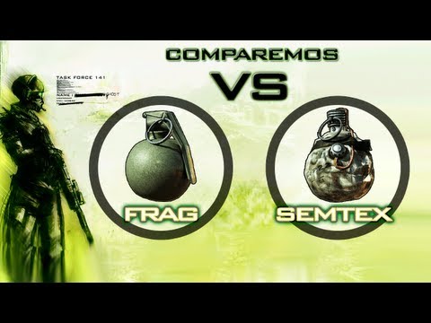 frag vs semtex - Cuál es mejor en esta ocasión? ¿Cuál tiene más daño? ¿Cuál menos precisión? Danos tu opinión y las siguientes armas a comparar! No os olvidéis de suscribiro...