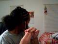 Flat 2 strand twist and bantu knots