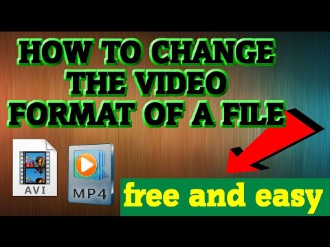 how to change video format