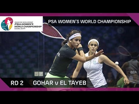 Squash: Gohar v El Tayeb - PSA Women's World Championships Rd 2 Highlights