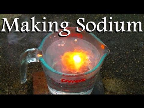 how to isolate sodium from sodium hydroxide