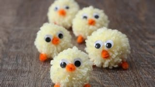 видео Делаем с детьми. Цыпленок из помпона