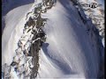 planeando en la nieve