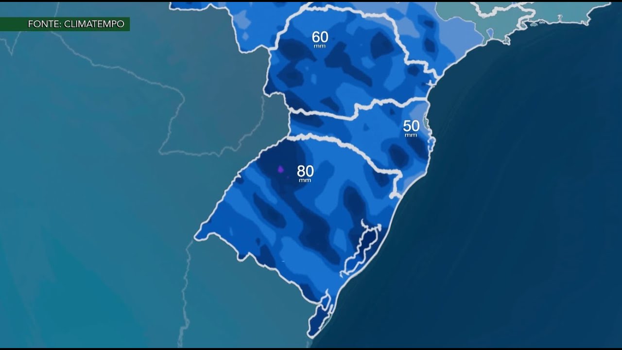 Sexta-feira será marcada por temporais e risco de transtornos no Sul do Brasil | 09/01/2026
