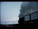 流氷の釧網本線を走るC58（古い８ミリフィルムより）