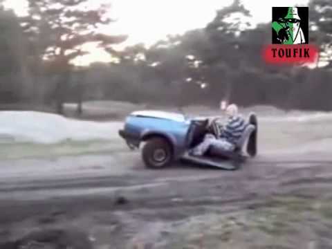 incroyable conduire une demi voiture