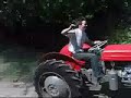 Massey Ferguson with V6 car engine Massey Ferguson with V6 car engine