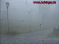 severe hail storm with strong gusts