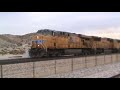 UP in Palm Springs Part 1! 21800 HP Total! 5 Total Locomotives!