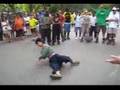Boo Battles Pedestrian
