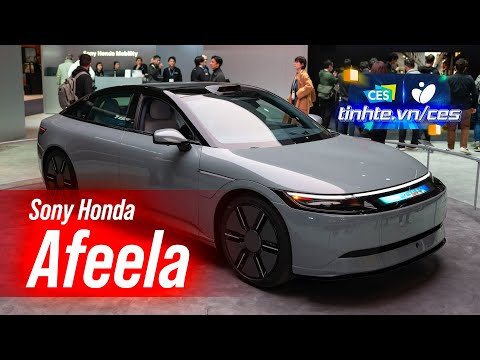 Trên tay xe điện Sony Honda Afeela, ứng dụng công nghệ AI vào hỗ trợ người lái | CES24