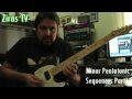Web Site: www.theodoreziras.com My Space www.myspace.com Lick of the week page: www.theodoreziras.com Theodore Ziras-Lick of the Week #39: Minor Pentatonic Scale + Sequences Part1 to download the tab and the backing track click here www.TheodoreZiras.com Lesson Description: This is a great Minor Pentatonic Scale wise workout. Play slowly firstly and then increase speed. Be careful when you are moving with both hands across the strings . The scale we are using is E minor Pentatonic (E, G, A ...