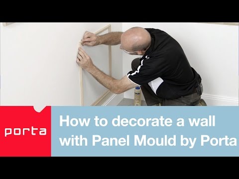 How to decorate a wall with Panel Mould by Porta