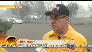 Fire Ravages Middletown In Lake County