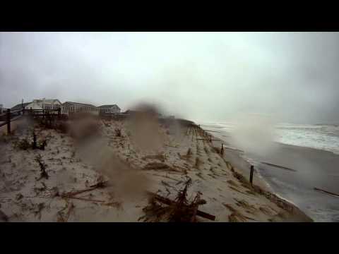 Hurricane Sandy LBI Mid Morning