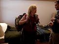Lori in Army Backpack