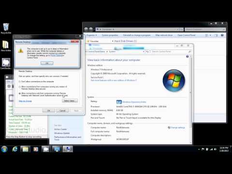 how to enable remote desktop in windows 7