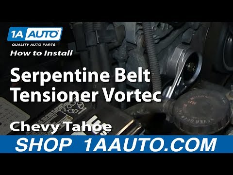 How To Install Replace Serpentine Belt Tensioner Vortec 5.7L Chevy Tahoe GMC Yukon Suburban