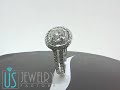Click here to watch this video SKU: ER-346R ROUND CUT NATURAL DIAMOND ENGAGEMENT RING 14K WHITE GOLD
