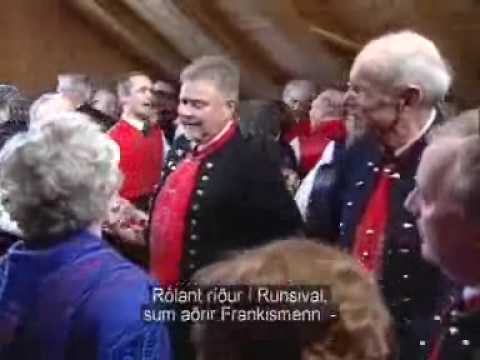 Runtsivalstríðið Faroese folkdanse. 