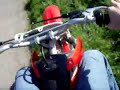 On board the 450cc bike