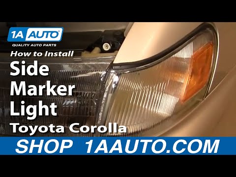 How To Install Replace Side Marker Light Toyota Corolla 94-97 1AAuto.com