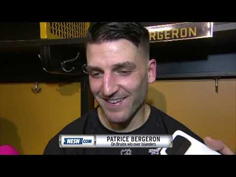 Video: Patrice Bergeron after his 1,000th game as a Bruin
