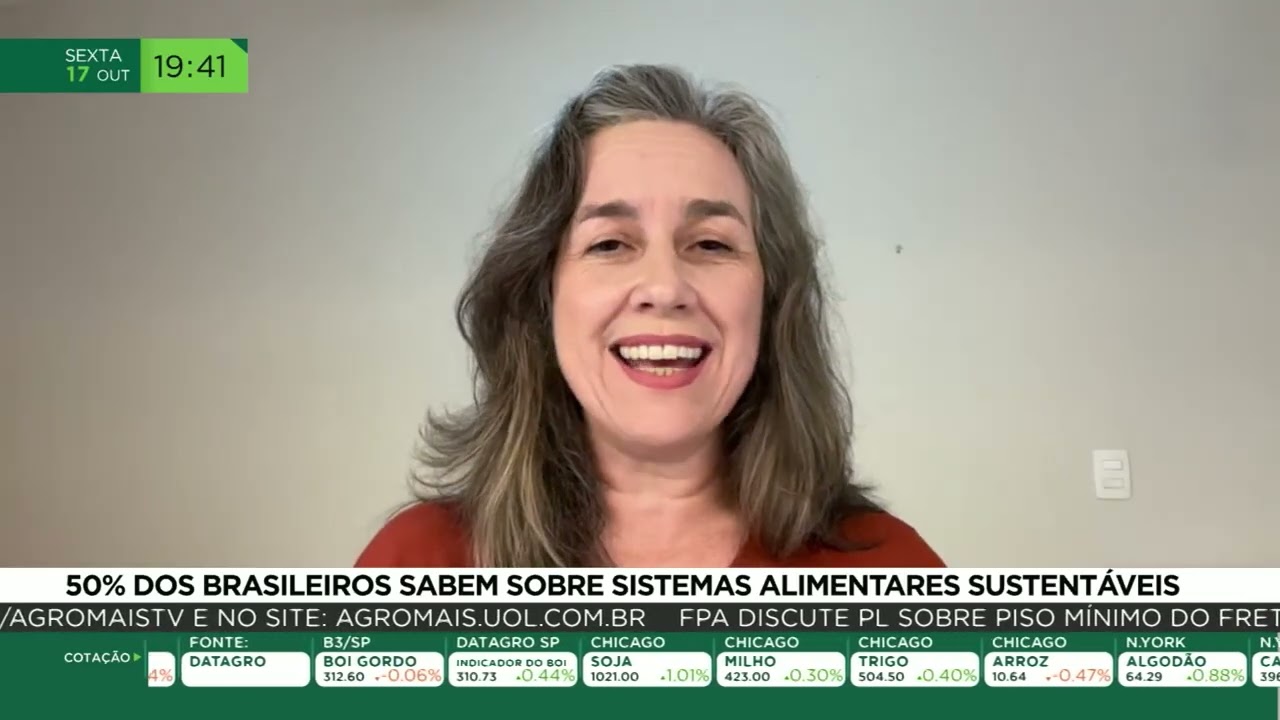 50% dos brasileiros sabem sobre sistemas alimentares sustentável