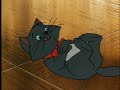 part 1
part 2 - http://au.youtube.com/watch?v=sgsb6tdswow

made in 1970, it is the twentieth animated feature in the di$n3y animated features canon. it is based on a story by tom mcgowan and tom rowe.
phil harris - thomas o'malley the alley cat 
eva gabor - duchess the white cat (speaking voice) 
liz english - marie (kitten) 
gary dubin - toulouse (kitten) 
dean clark - berlioz (kitten) 
sterling holloway - roquefort the mouse 
roddy maude-roxby - edgar balthazar the butler/trunk movers/removal men 
scatman crothers - scat cat 
paul winchell - shun gon the chinese cat 
lord tim hudson - hit cat the english cat 
vito scotti - peppo the italian cat 
thurl ravenscroft - billy boss the russian cat 
pat buttram - napoleon the bloodhound 
george lindsey - lafayette the basset hound 
hermione baddeley - madame adelaide bonfamille, owner of duchess 
charles lane - georges hautecourt the lawyer 
monica evans - abigail gabble the goose 
carole shelley - amelia gabble the goose 
nancy kulp - frou-frou the horse 
bill thompson - uncle waldo the goose 
robie lester - duchess (uncredited) (singing voice) 
peter renaday - french milkman the driver/le petit cafe cook/truck movers (voice) (uncredited) 
ruth buzzi - frou-frou's singing voice 
maurice chevalier - singer