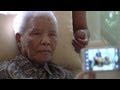 Nelson Mandela filmed at home in Johannesburg ...