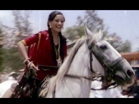 Madhuri Dixit Horse Riding Comedy Scene - Hindi Moive Abodh