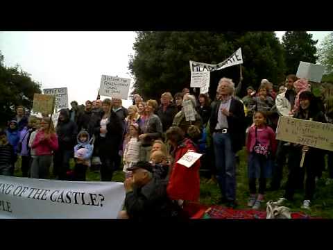 Castle Meadow protest. Watch video