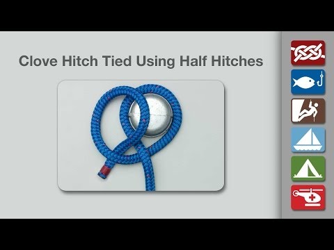 how to tie a clove hitch youtube