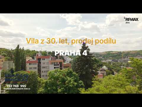 Video Spoluvlastnický podíl 2/9 na prvorepublikové vile se zahradou, Na Klaudiánce 256/4, 147 00 Praha 4