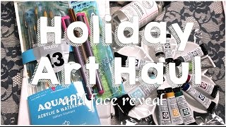 Holiday Art Supply Haul Video!