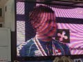 BALLAN CUNEGO PREMIAZIONE MAXISCHERMO PIAZZA VARESE MONDIALI CICLIS