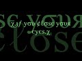 DJ Bummer - Close your eyes