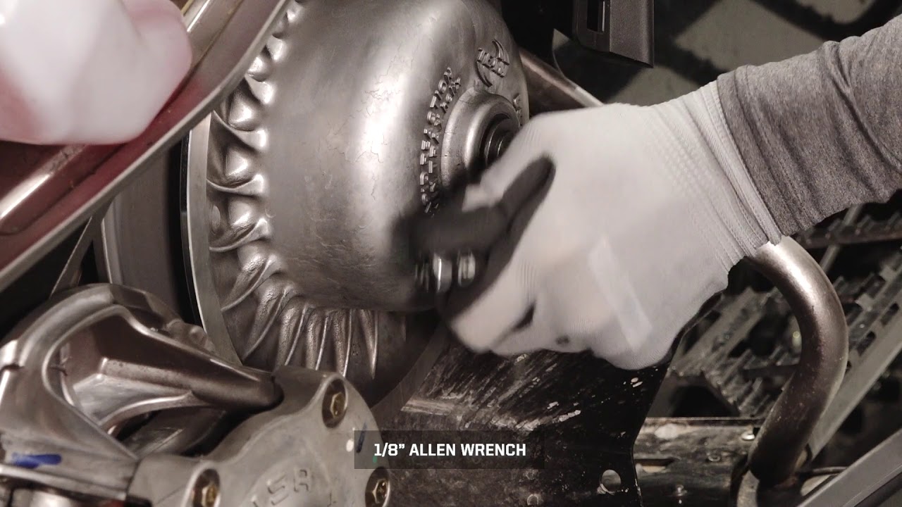 XCR Drive Belt Deflection Inspection and Adjustment - Polaris Snowmobiles