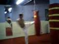 flup a l'entrainement de karatée