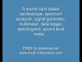 Sound Card Real Time Audio Spectrum Analyzer Demo