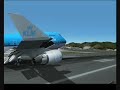 KLM arriving at Sint Maarten, TNCM