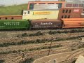HO scale layout, ferromex engines.
