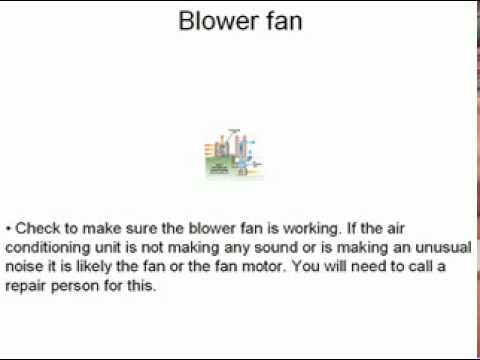 how to troubleshoot air conditioning unit