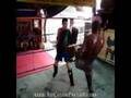Chris Forster training (pads with Kingsak)