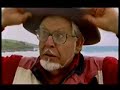 Simon Carroll and Rolf Harris do a beach drawing in St Ives, Cornwall.
