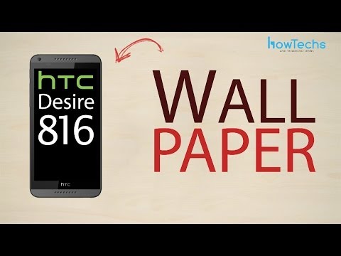 how to set wallpaper in htc desire v