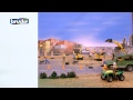 Miniature vidéo Land rover Defender avec remorque, JBC micro-pelleteuse et figurine